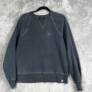 MADEWELL Women Sweatshirt ‎ Medium Long Sleeve GRAY French Terry Pullover